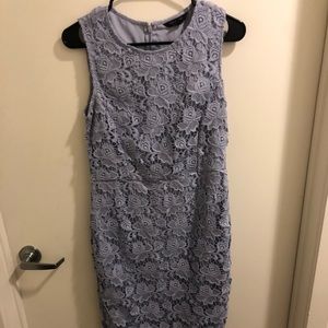 Light Purple Lace Sheath Shift Dress